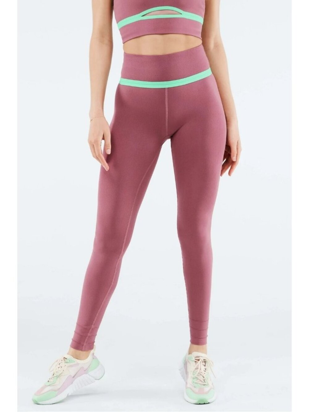 Fabletics Leggings Size XS  SculptKnit Cut Out Back High Waisted Activewear Pink